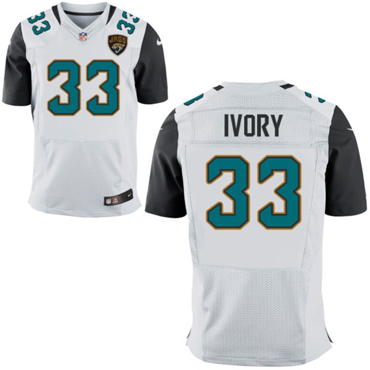 Jacksonville Jaguars #33 Chris Ivory White Elite Jersey