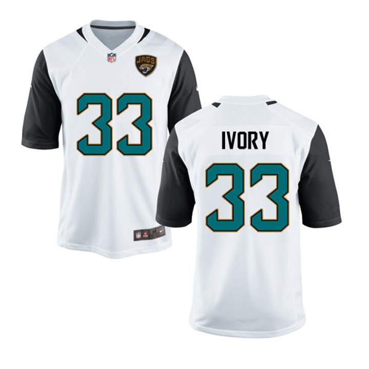 Jacksonville Jaguars #33 Chris Ivory White Game Jersey