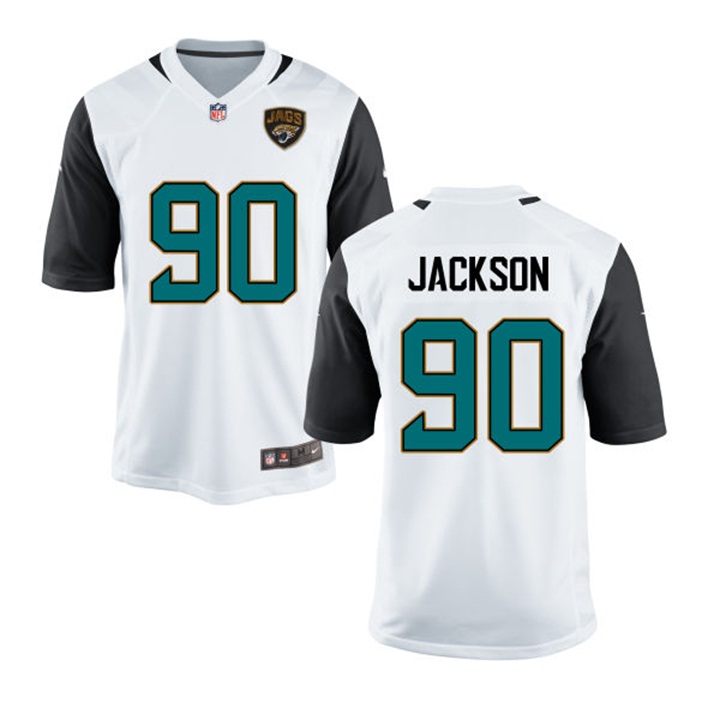 Jacksonville Jaguars #90 Malik Jackson White Game Jersey