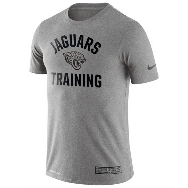 Jacksonville Jaguars Heathered Gray Training Performance Logo T-shirt