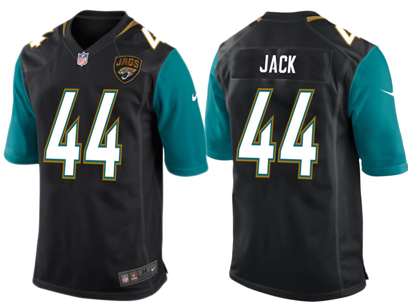 Jacksonville Jaguars #44 Myles Jack Black Game Jersey