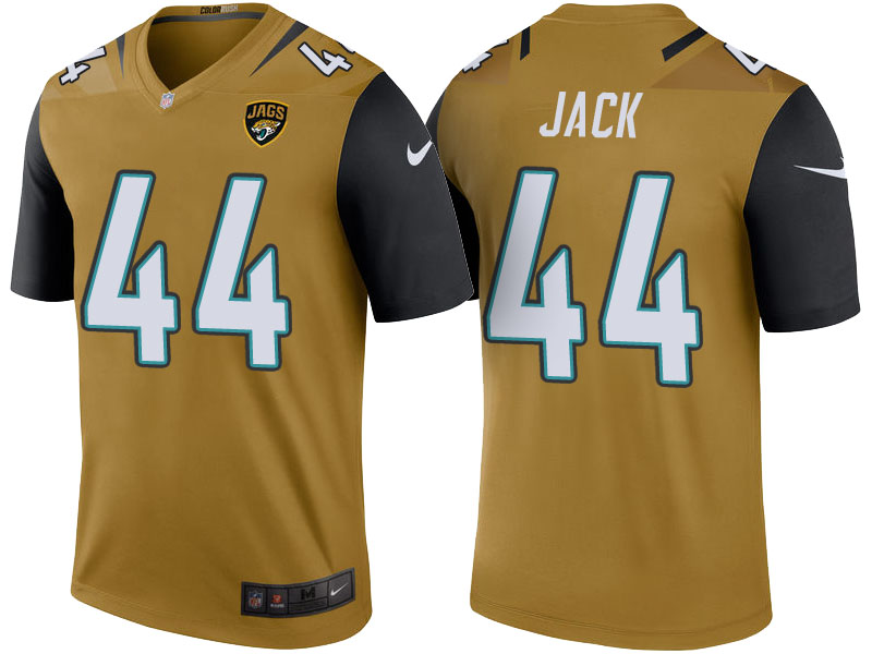 Jacksonville Jaguars #44 Myles Jack Gold Color Rush Legend Jersey