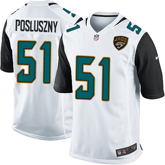 Jacksonville Jaguars #51 Paul Posluszny White Game Jersey