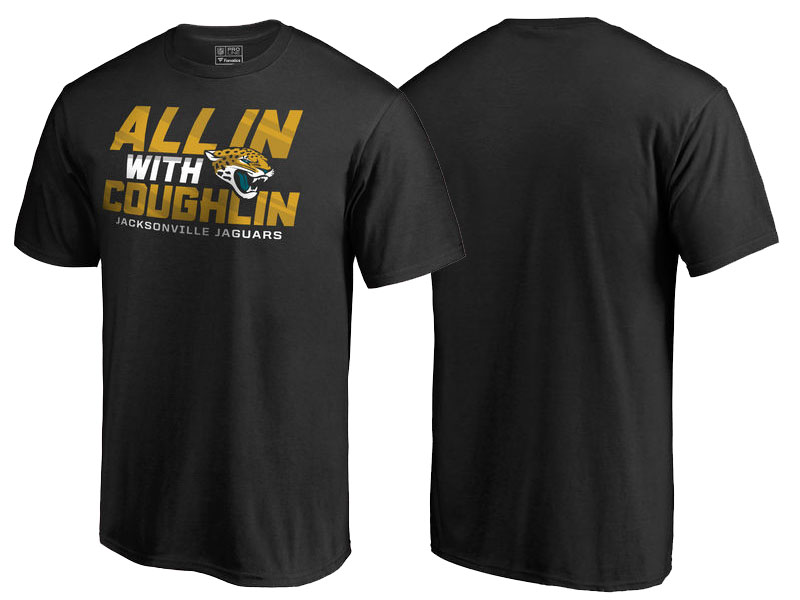 Jacksonville Jaguars Black All In With Coughlin T-Shirt