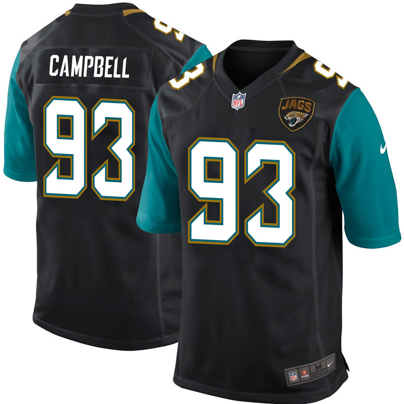 Jacksonville Jaguars Calais Campbell Black Game Jersey