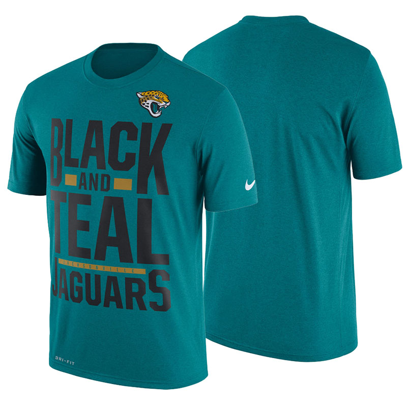 Jacksonville Jaguars Teal Legend Local Fans Performance T-Shirt