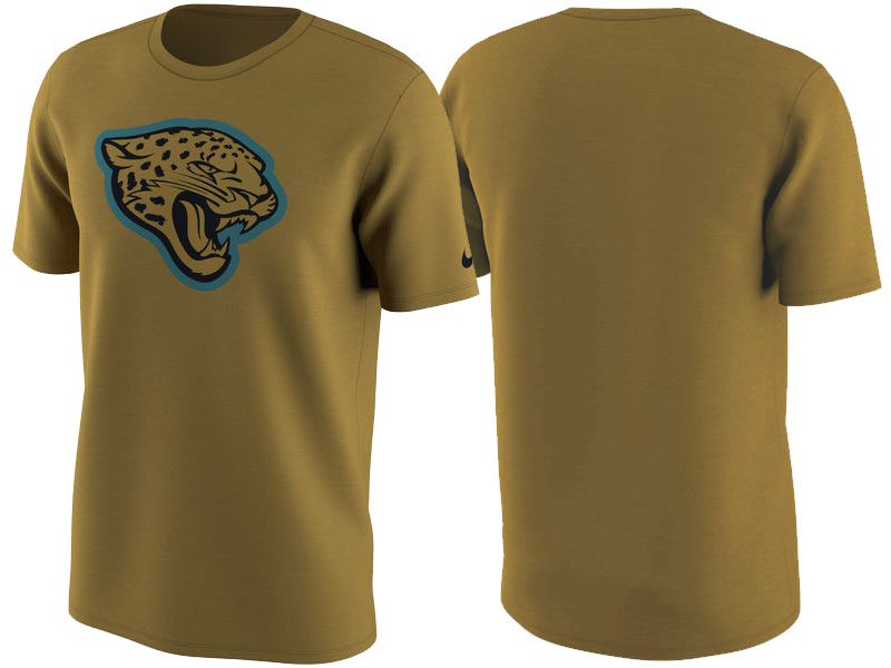 Jacksonville Jaguars Vegas Gold Color Rush Travel T-Shirt