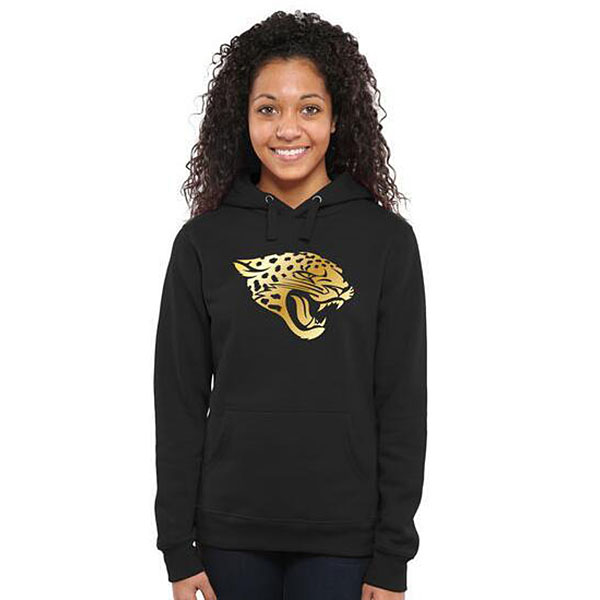 Women's Jacksonville Jaguars Black Gold Collection Pullover Hoodie