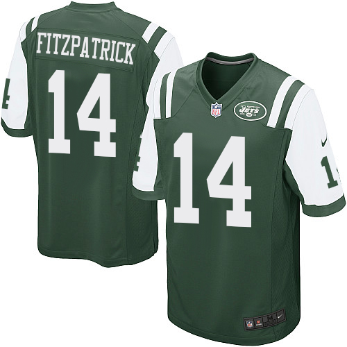 Men's New York Jets #14 Ryan Fitzpatrick Green Game Jersey