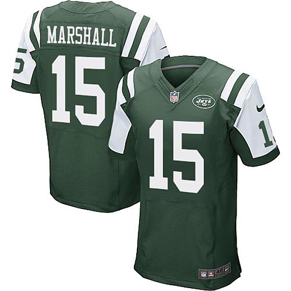 NFL New York Jets #15 Brandon Marshall Elite Green Jersey