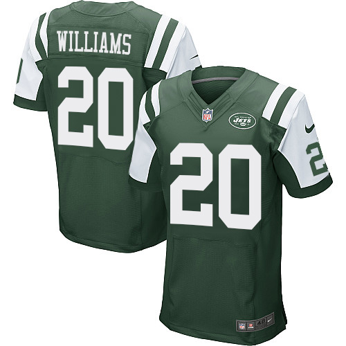 New York Jets #20 Marcus Williams Green Elite Jersey