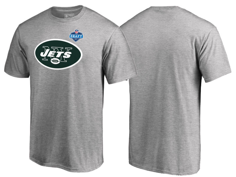 New York Jets Heather Gray 2017 NFL Draft Athletic Heather T-Shirt