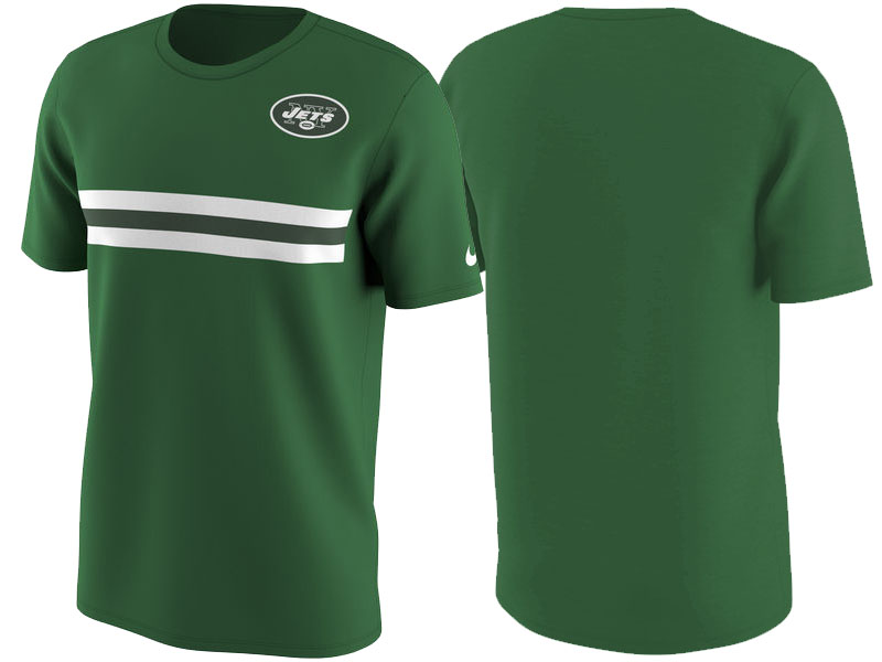 New York Jets Green Color Rush Stripe T-Shirt