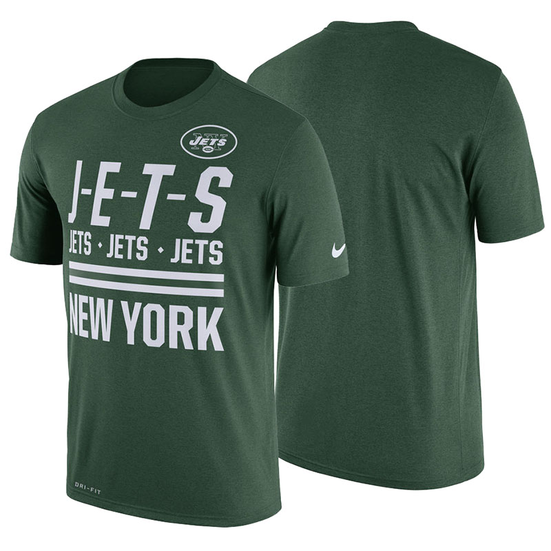 New York Jets Green Legend Local Fans Performance T-Shirt