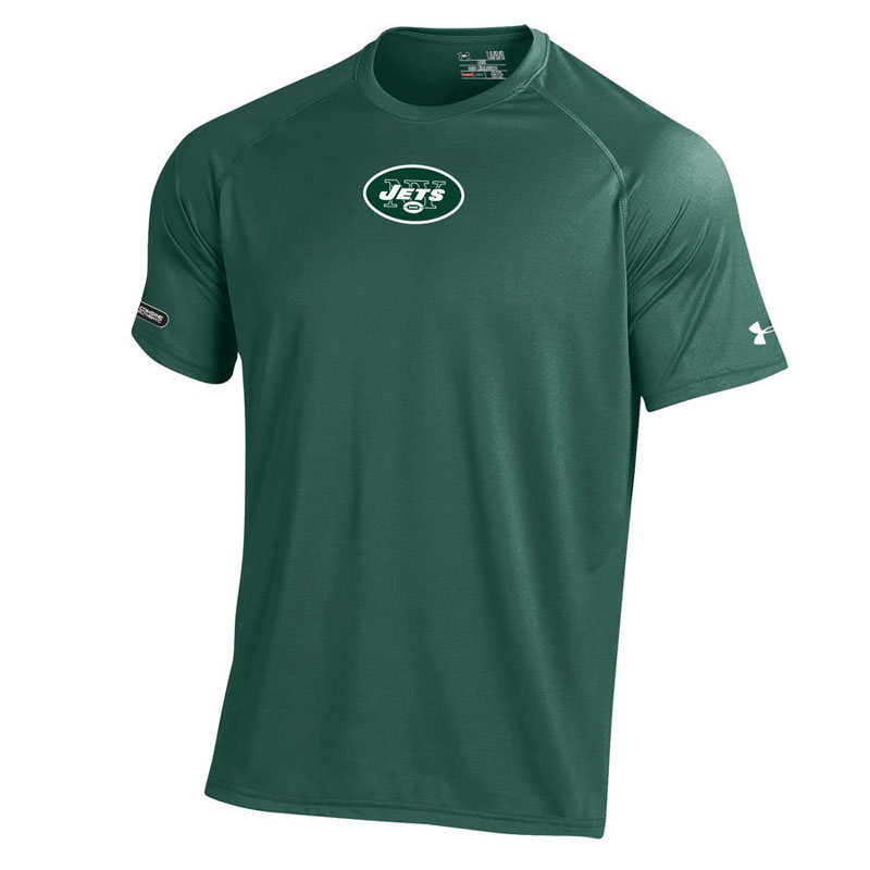 New York Jets Green Under Armour NFL Combine Authentic Core Tech T-Shirt