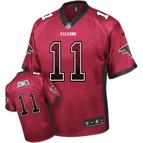 Atlanta Falcons #11 Julio Jones Nike Red Drift Fashion Jersey