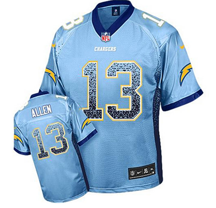 San Diego Chargers #13 Keenan Allen Blue Drift Fashion Jersey