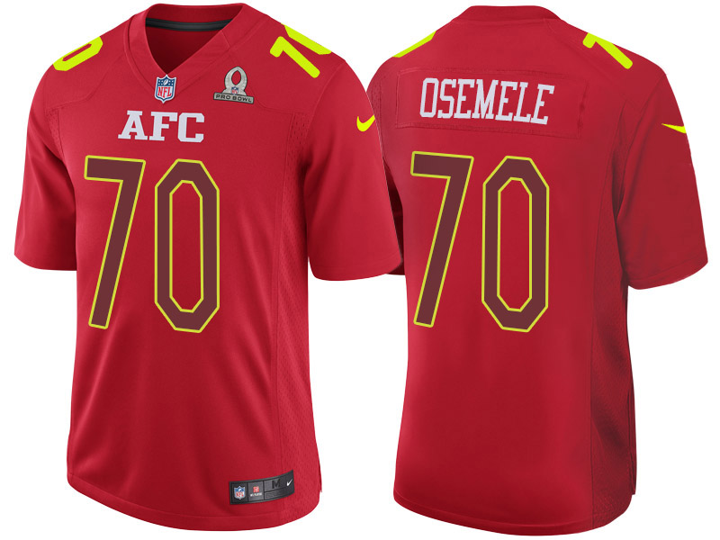 2017 Pro Bowl AFC Kelechi Osemele Red Game Jersey