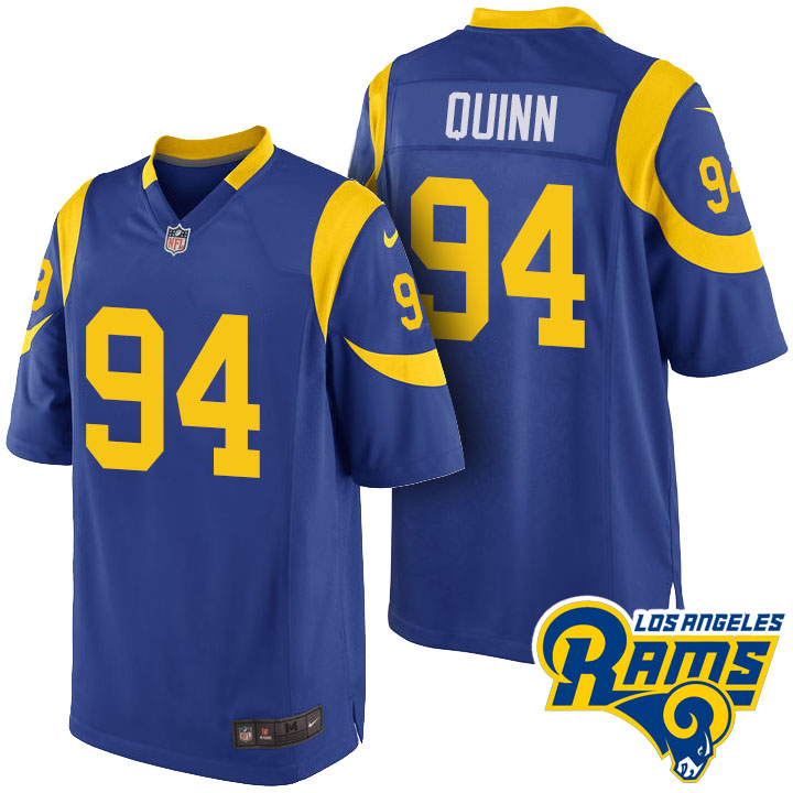 Los Angeles Rams #94 Robert Quinn Blue Throwback Game Jersey