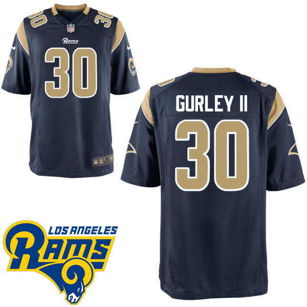 Los Angeles Rams #30 Todd Gurley II Navy Blue Game Jersey