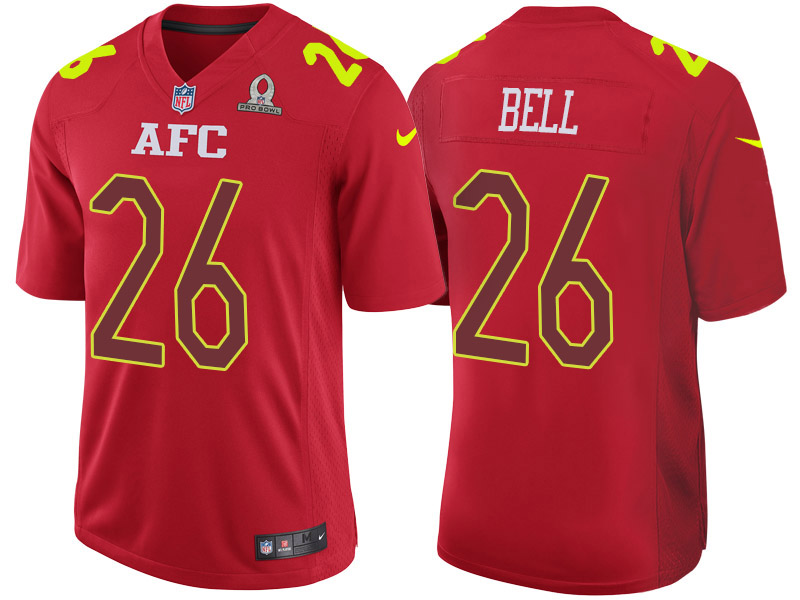 2017 Pro Bowl AFC Le'Veon Bell Red Game Jersey