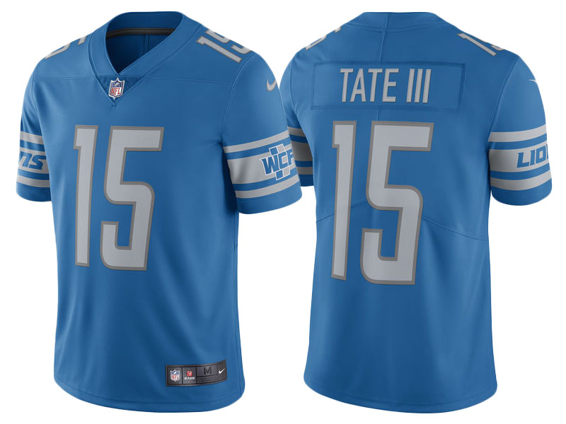 2017 Detroit Lions #15 Golden Tate Blue Limited Jersey