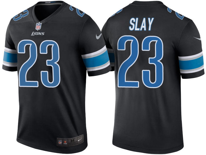 Detroit Lions #23 Darius Slay Black Color Rush Legend Jersey