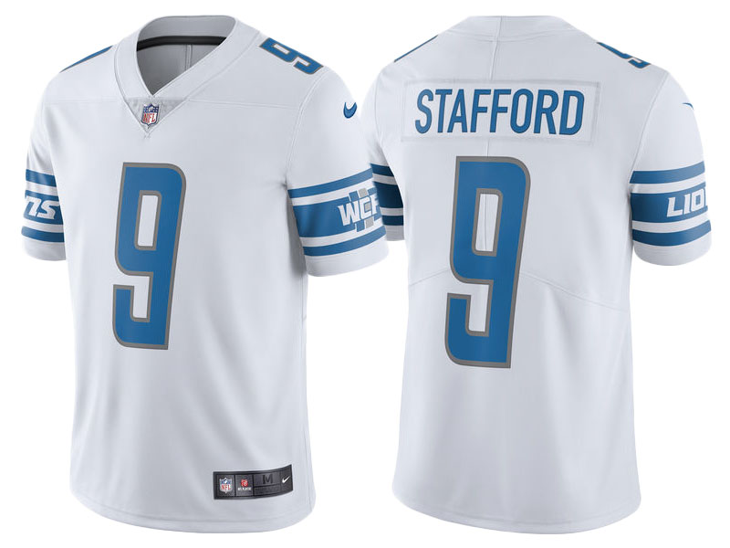 2017 Detroit Lions #9 Matthew Stafford White Limited Jersey