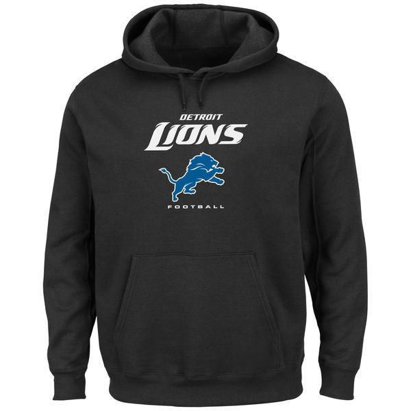 Detroit Lions Black Critical Victory Pullover Hoodie