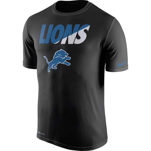 Detroit Lions Black Legend Staff Practice Performance T-Shirt