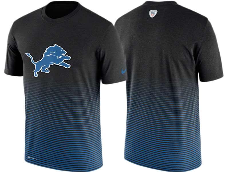 Detroit Lions Black New Day Enhanced Performance T-Shirt