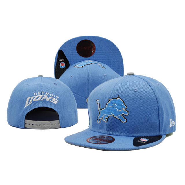 Detroit Lions New Era Light Blue On Field Fitted Snapback Hat