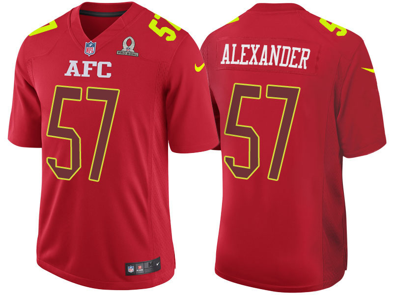 2017 Pro Bowl AFC Lorenzo Alexander Red Game Jersey