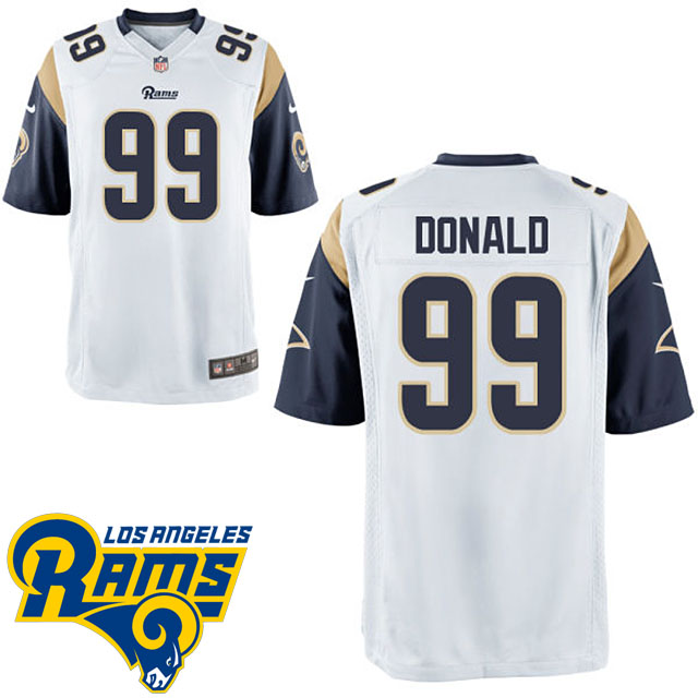 Los Angeles Rams #99 Aaron Donald White Game Jersey