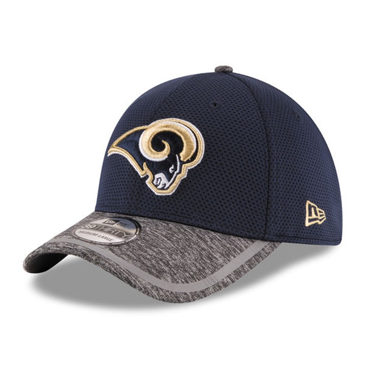 Los Angeles Rams Navy New Era 2016 On Field Training Camp Flex Hat