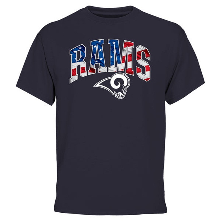 Los Angeles Rams Pro Line Navy Banner Wave T-shirt