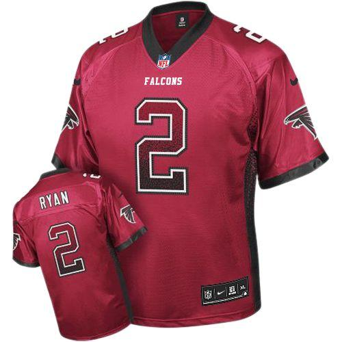 Atlanta Falcons #2 Matt Ryan Nike Red Drift Fashion Jersey