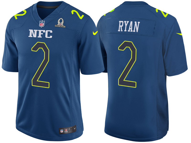 2017 Pro Bowl NFC Matt Ryan Blue Game Jersey