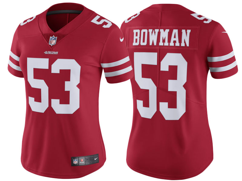 Men's 2017 San Francisco 49ers #53 NaVorro Bowman Scarlet Vapor Untouchable Limited Jersey