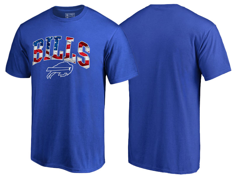 Buffalo Bills Royal Banner Wave T-Shirt