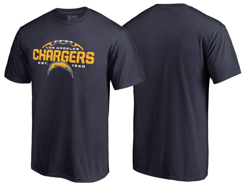 Men's Los Angeles Chargers Navy Flea Flicker T-Shirt