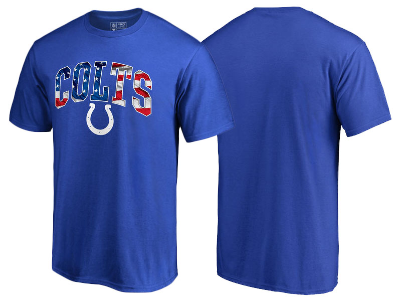 Indianapolis Colts Royal Banner Wave T-Shirt