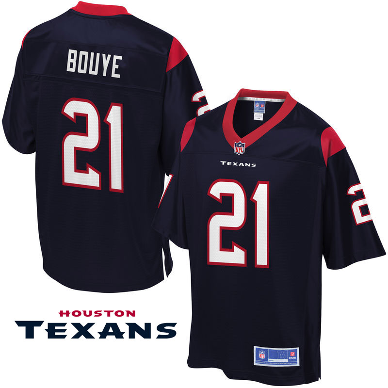 Houston Texans #21 A.J. Bouye Navy Pro Line Jersey