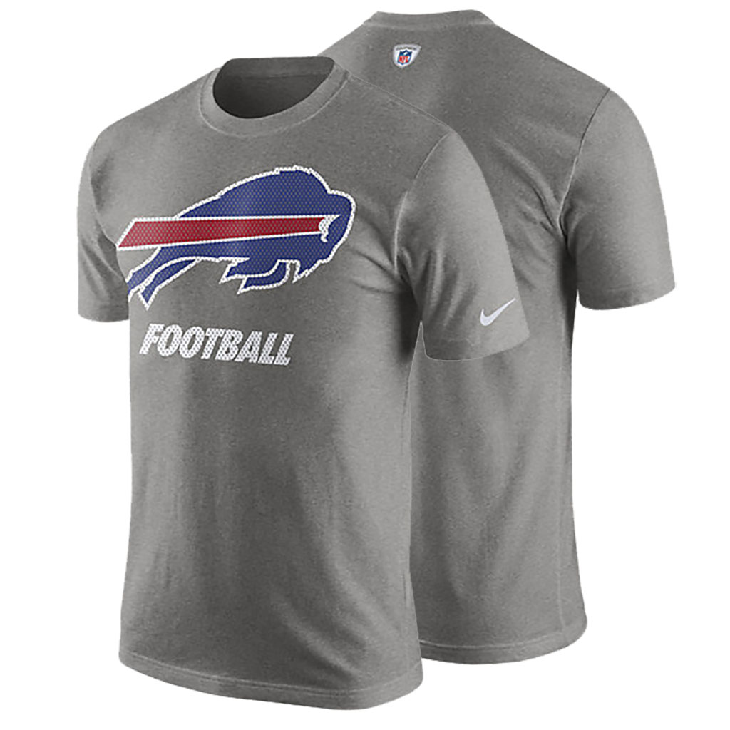 Men Buffalo Bills Gray Color Rush Training T-shirt