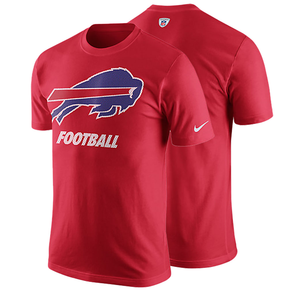 Men Buffalo Bills Red Color Rush Training T-shirt