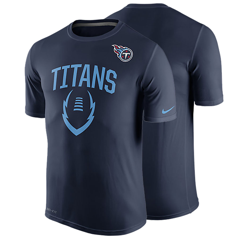 Men Tennessee Titans Navy Color Rush Training T-shirt