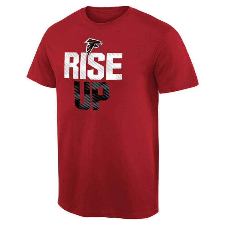 Mens Atlanta Falcons Pro Line Red Mantra T-shirt