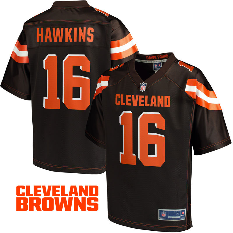 Mens Cleveland Browns #16 Andrew Hawkins Brown Pro Line Player Jersey