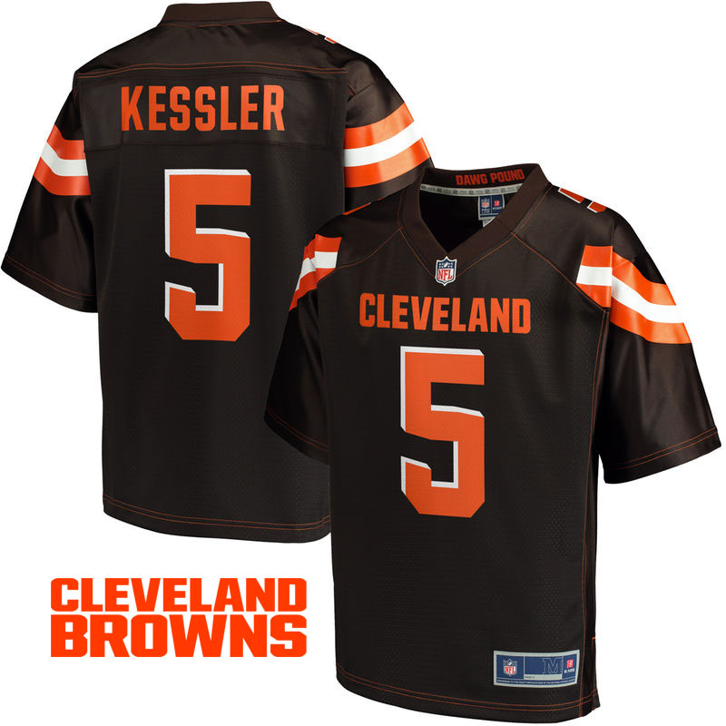 Mens Cleveland Browns #5 Cody Kessler Brown Pro Line Player Jersey