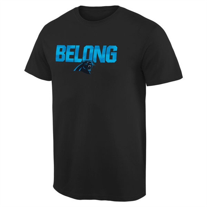 Mens Carolina Panthers Pro Line Black Mantra T-shirt